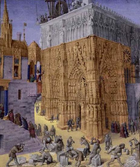 Jean Fouquet Construction of the Temple of Jerusalem China oil painting art
